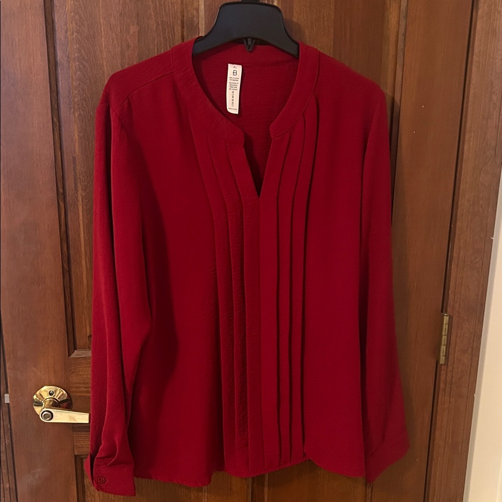 Elegant Red Women's Top